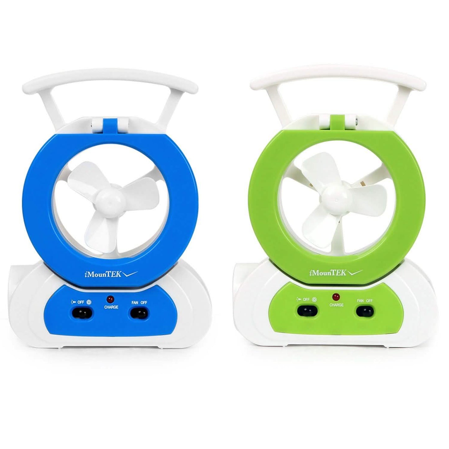 Desk Cooling Fan with 180 Degree Adjustable LED Lamp