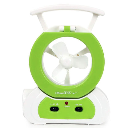 Desk Cooling Fan with 180 Degree Adjustable LED Lamp