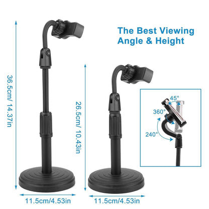 Desktop Phone Stand with Adjustable Angle Height
