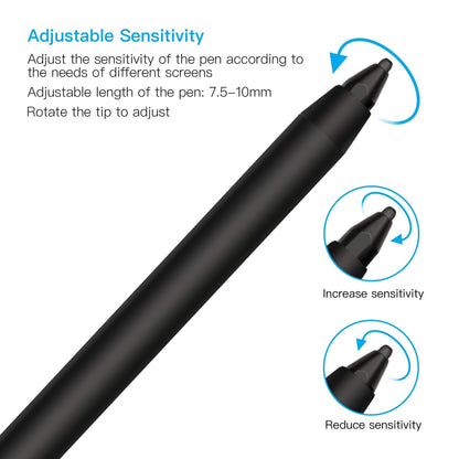 Digital Active Stylus Pen Pencil For iPad Android TouchScreen Fine Tip 1.5mm