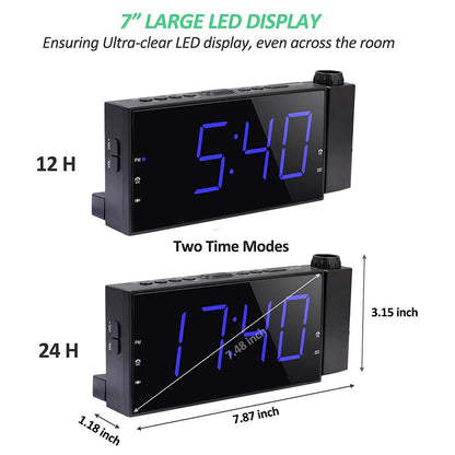 Digital Alarm Clock with Projection