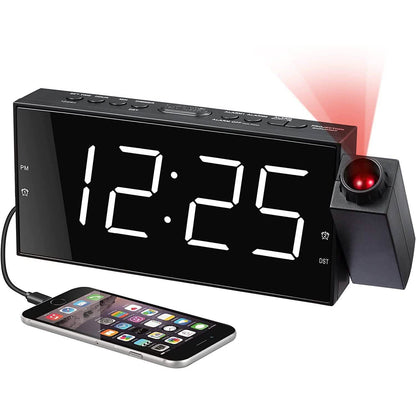 Digital Alarm Clock with Projection