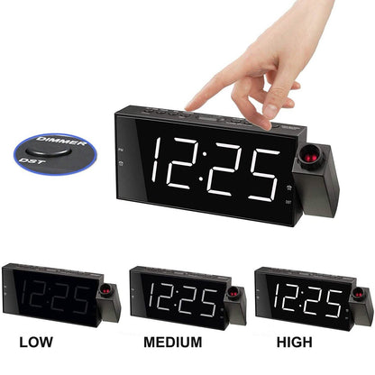 Digital Alarm Clock with Projection