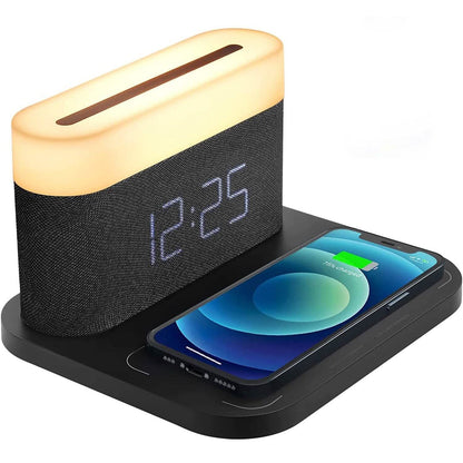 Digital Alarm Clock with Wireless Charging