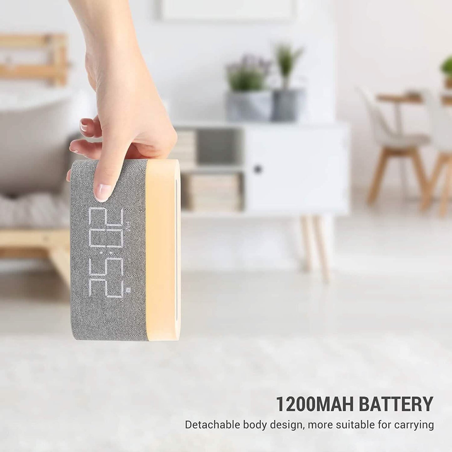 Digital Alarm Clock with Wireless Charging