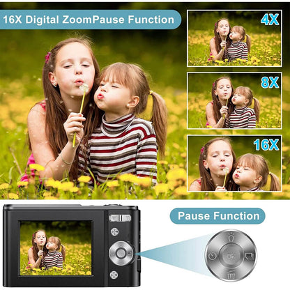 Digital Baby Camera 1080P 48MP with 32GB SD Card