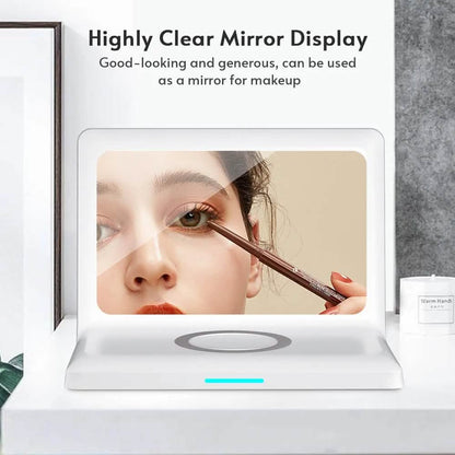 Digital Mirror Clock Wireless Charging Alarm Clock
