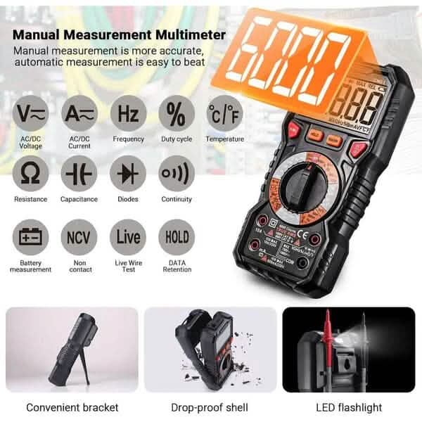 Digital Multimeter TRMS 6000 Counts