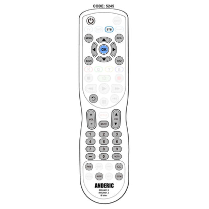 Digital Stream DTX9950 DTX9900 Digital TV Tuner Converter Remote Control