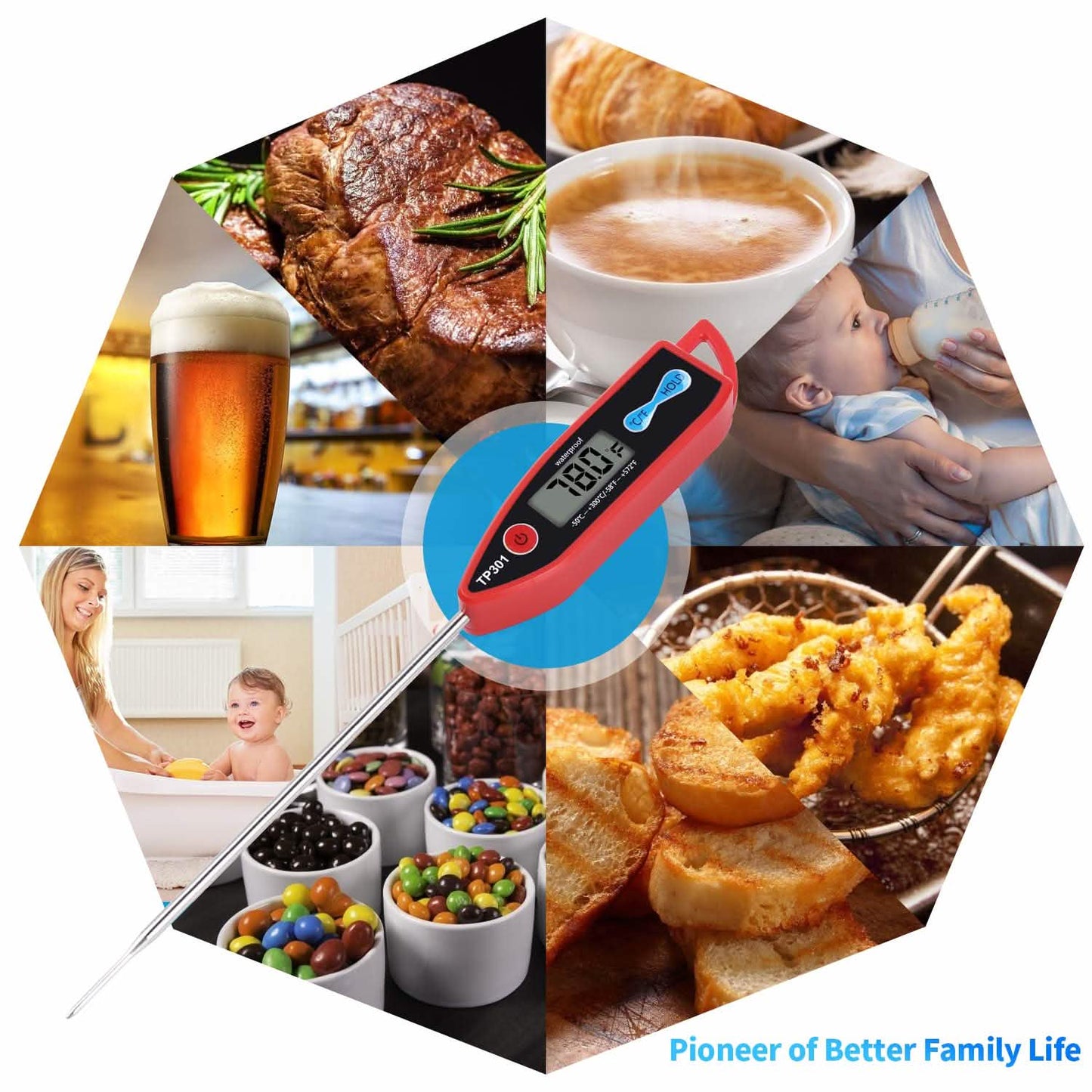 Digital Water Food Thermometer
