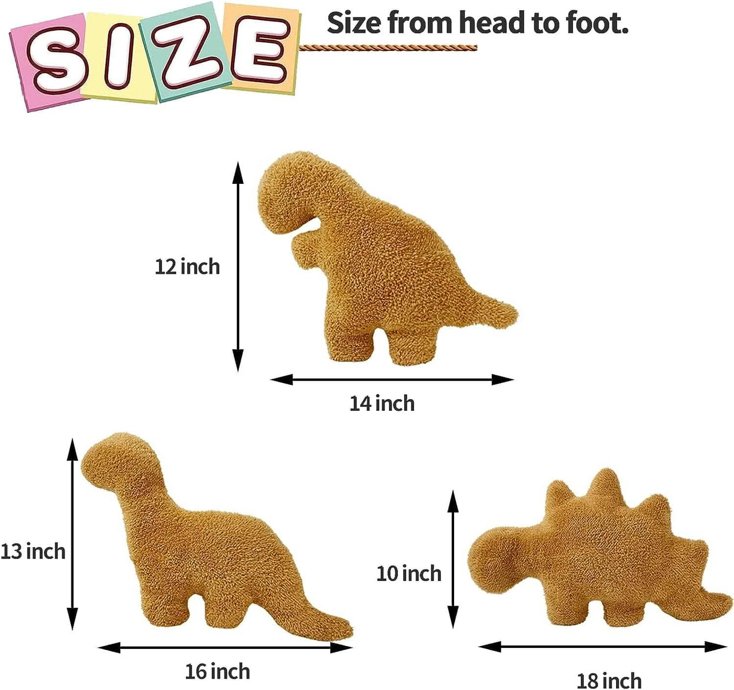Dinosaur Chicken Nugget Plush