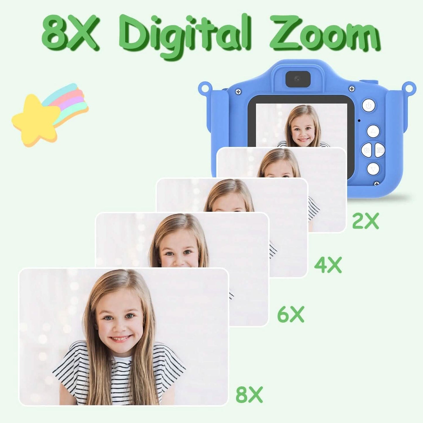 Dinosaur Kids Selfie 48MP 1080P HD Cartoon Digital Camera