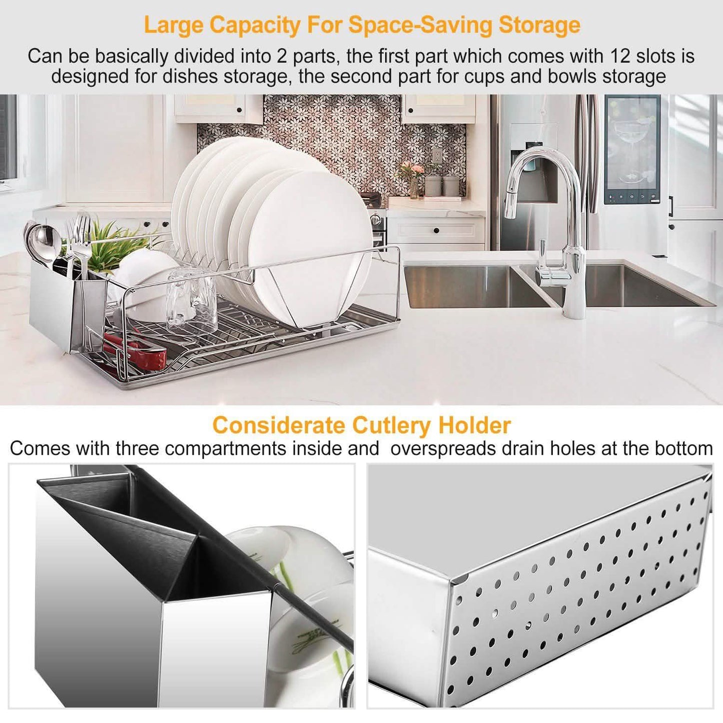 Dish Drying Rack Stainless Steel