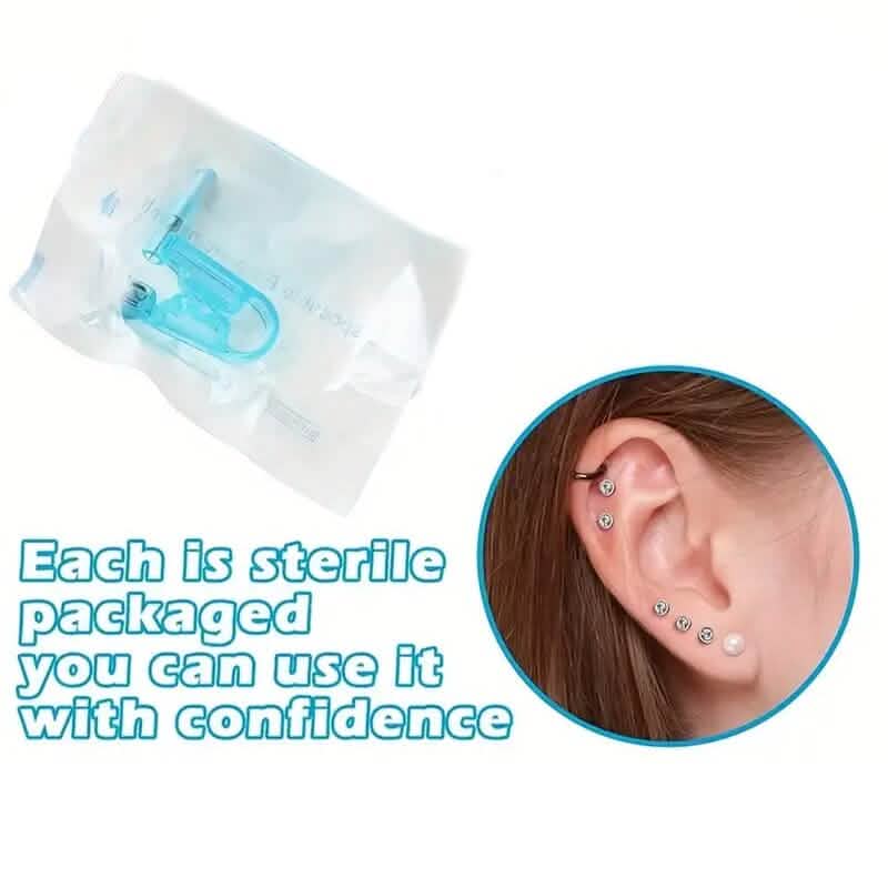 Disposable Safety Crystal Earring Piercer Machine with Stud