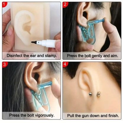 Disposable Safety Crystal Earring Piercer Machine with Stud