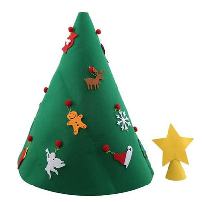DIY 3D Felt Christmas Tree Upgraded Toddler Christmas Tree