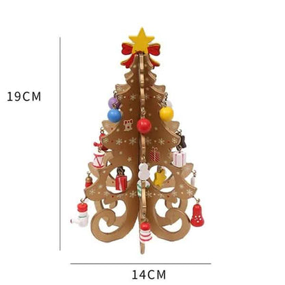DIY Stereo Wooden Christmas Tree - Christmas Decoration Ornaments