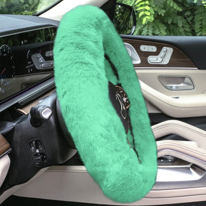 Doe16 Faux Rabbit Fur Steering Wheel Cover