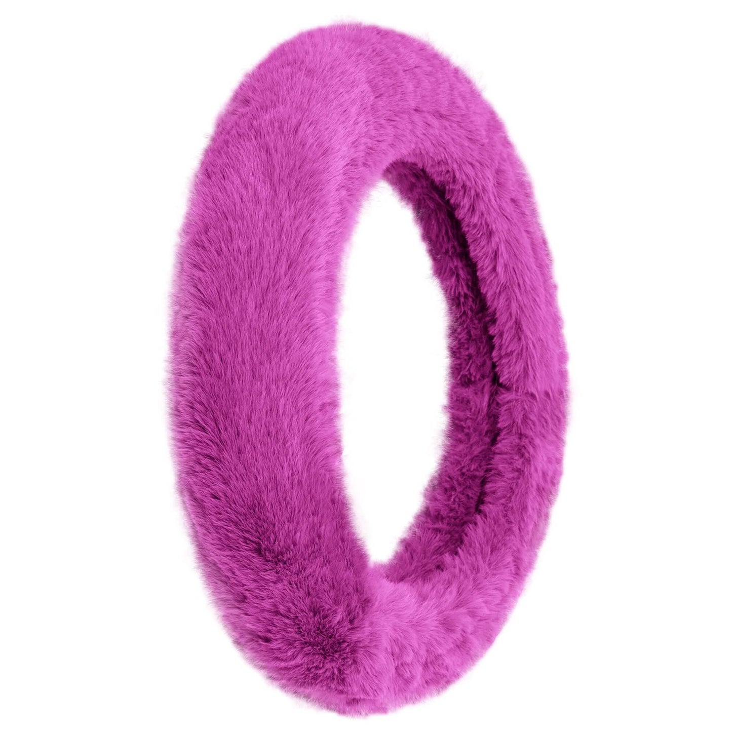 Doe16 Faux Rabbit Fur Steering Wheel Cover