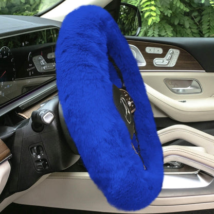 Doe16 Faux Rabbit Fur Steering Wheel Cover