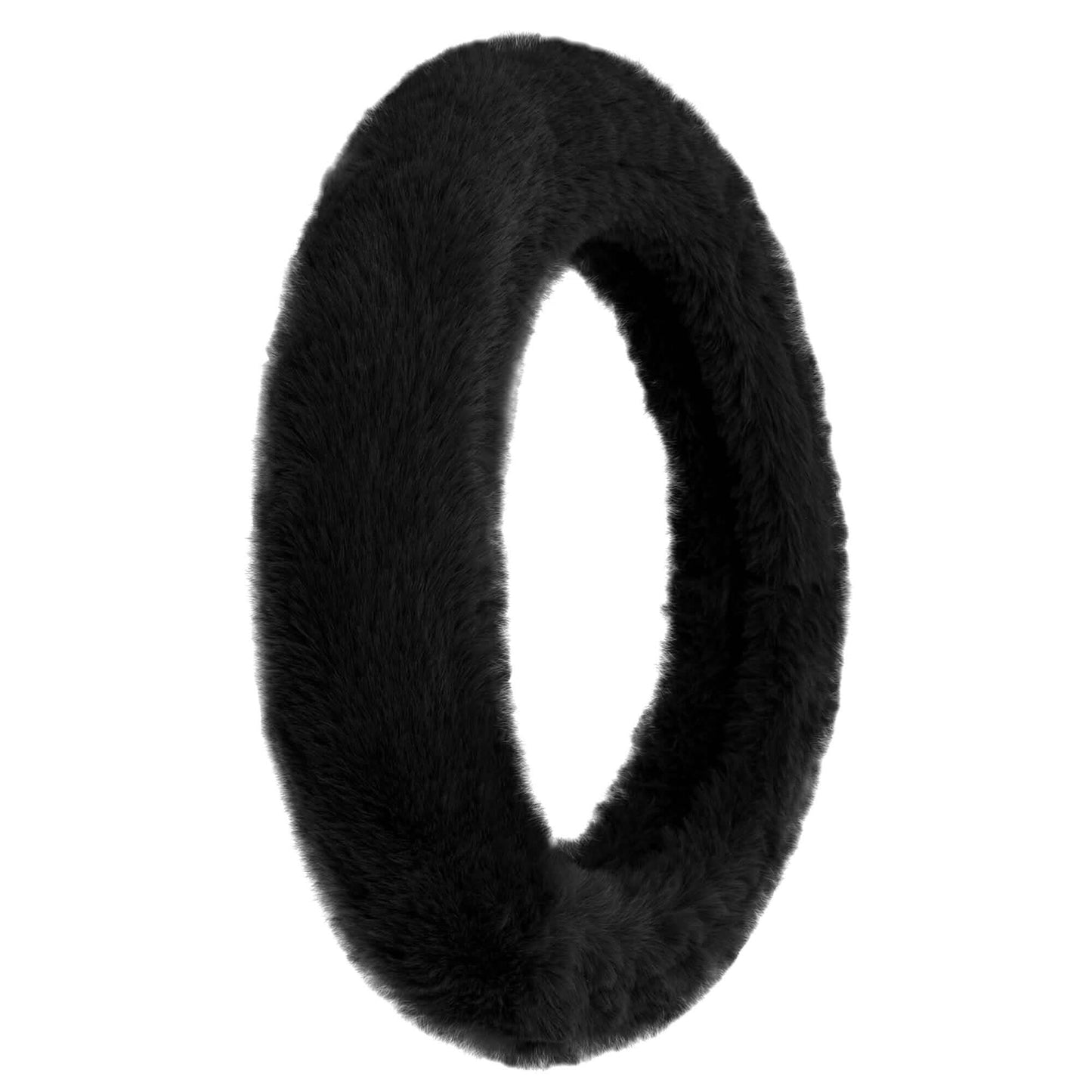 Doe16 Faux Rabbit Fur Steering Wheel Cover