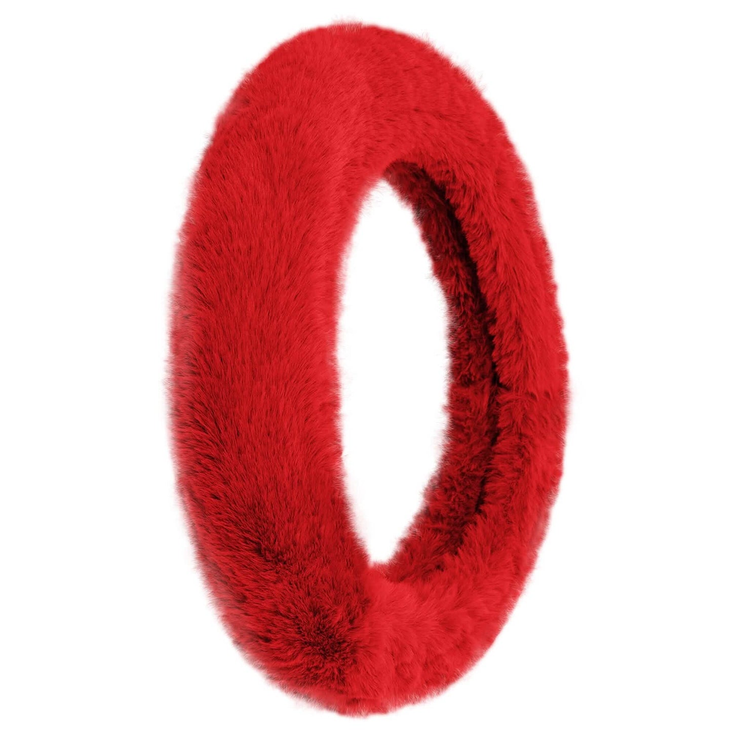 Doe16 Faux Rabbit Fur Steering Wheel Cover