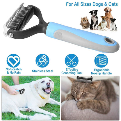 Dog and Cats 2 Sided Grooming Rakes