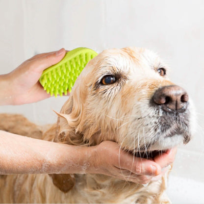Dog Bath Brush Anti-Skid Pet Grooming Shower Silicone Massage Comb