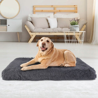 Dog Bed Soft Plush Cushion Cozy Warm Pet Crate Mat Dog Carpet