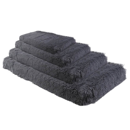 Dog Bed Soft Plush Cushion Cozy Warm Pet Crate Mat Dog Carpet