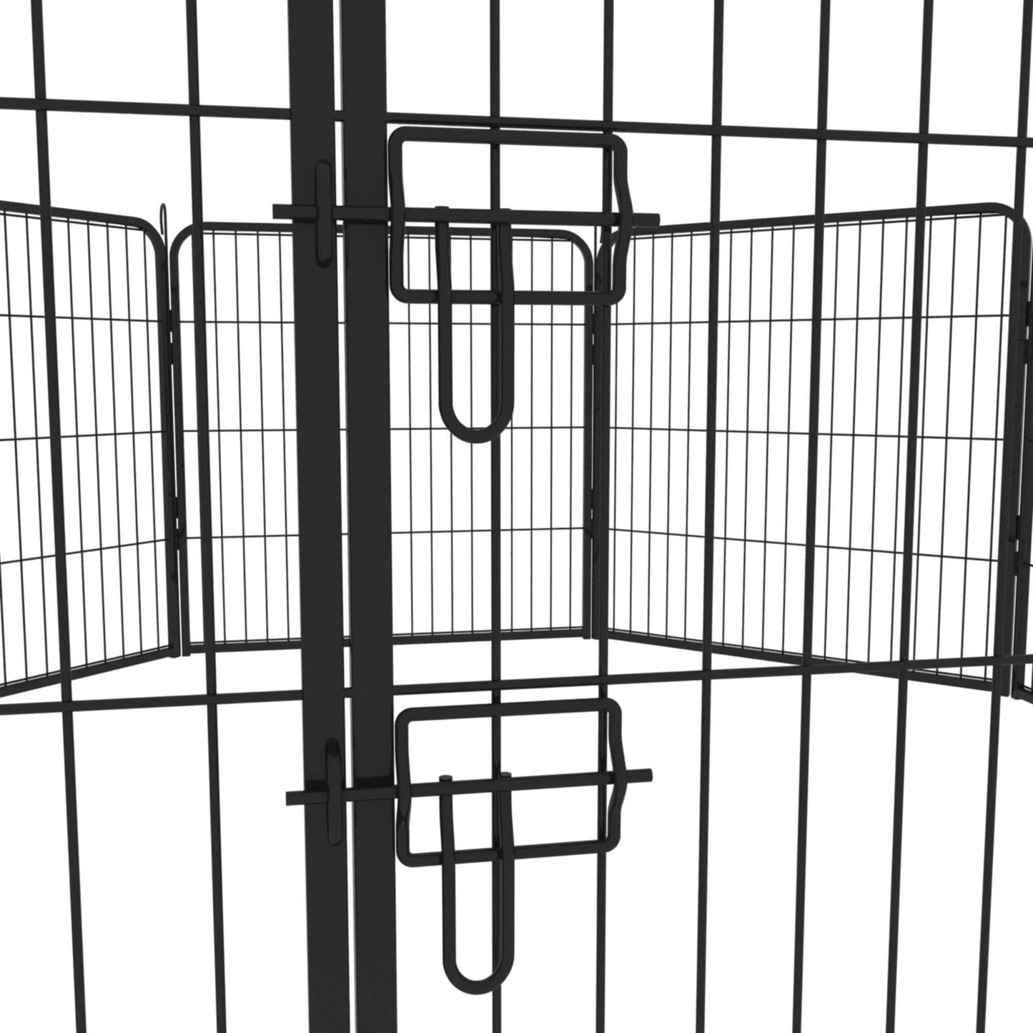 Dog Fence and Pet Playpen, Heavy Duty Foldable Metal 8 Panels Dog Pen 31.5" Height