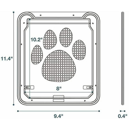 Dog or Cat Small Screen Locking Flap Door Magnetic Automatic Slide Protector