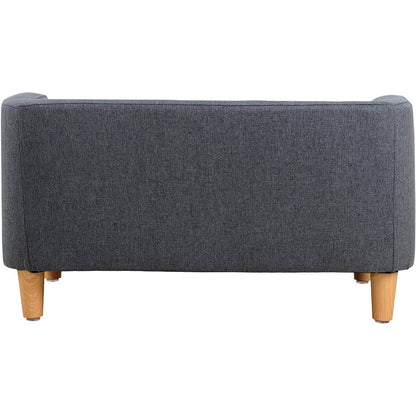 Dog Rectangular Sofa with Removable Cushion and Wooden Feet