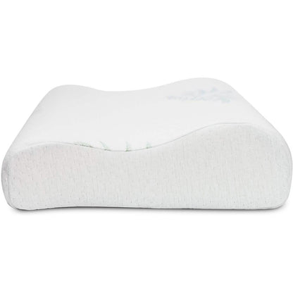 Dormire Contour Memory Foam Pillow with Removable Bamboo Soft Pillow Case
