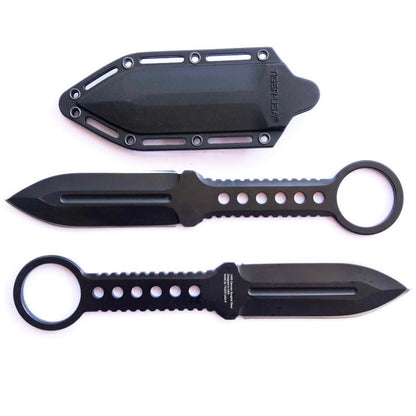 Double Edge Boot Knife Full Tang with Clip