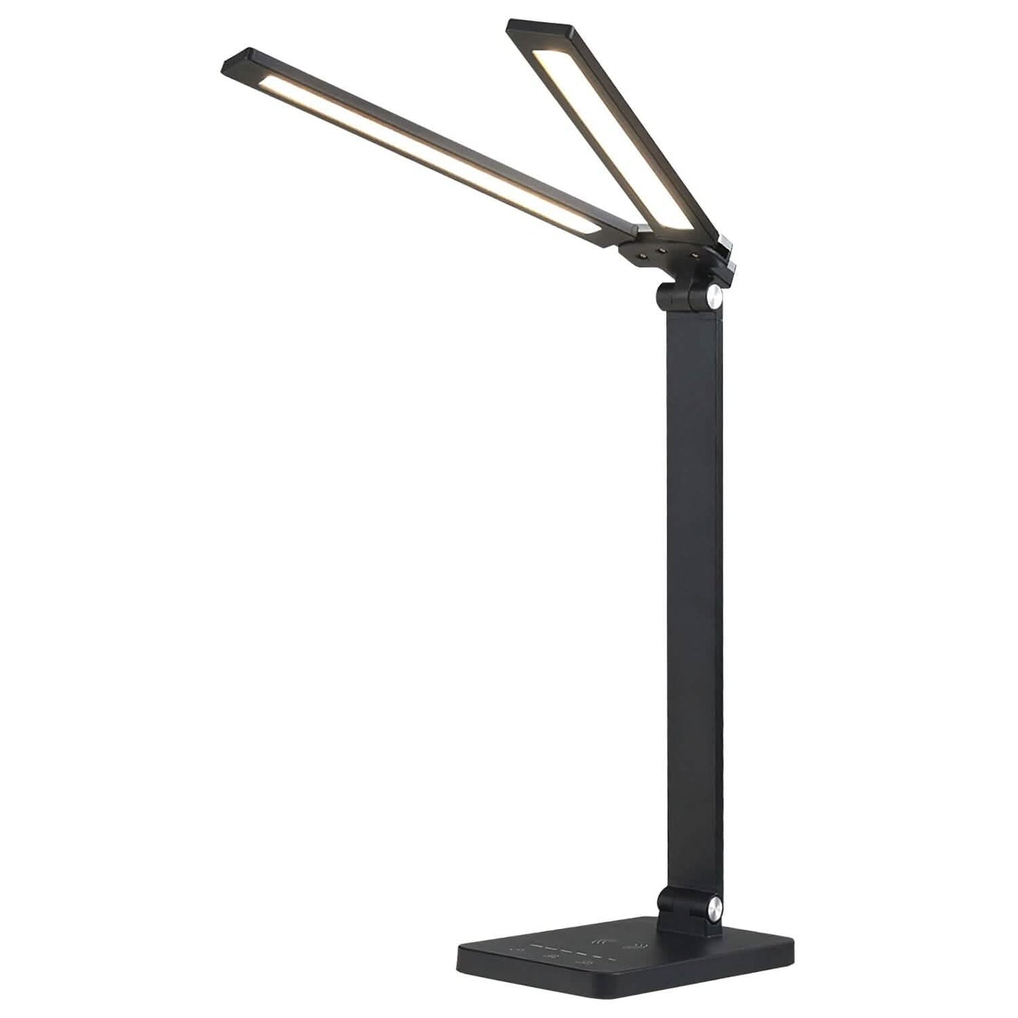 Double Head Desk Lamp with Wireless Charging USB Port