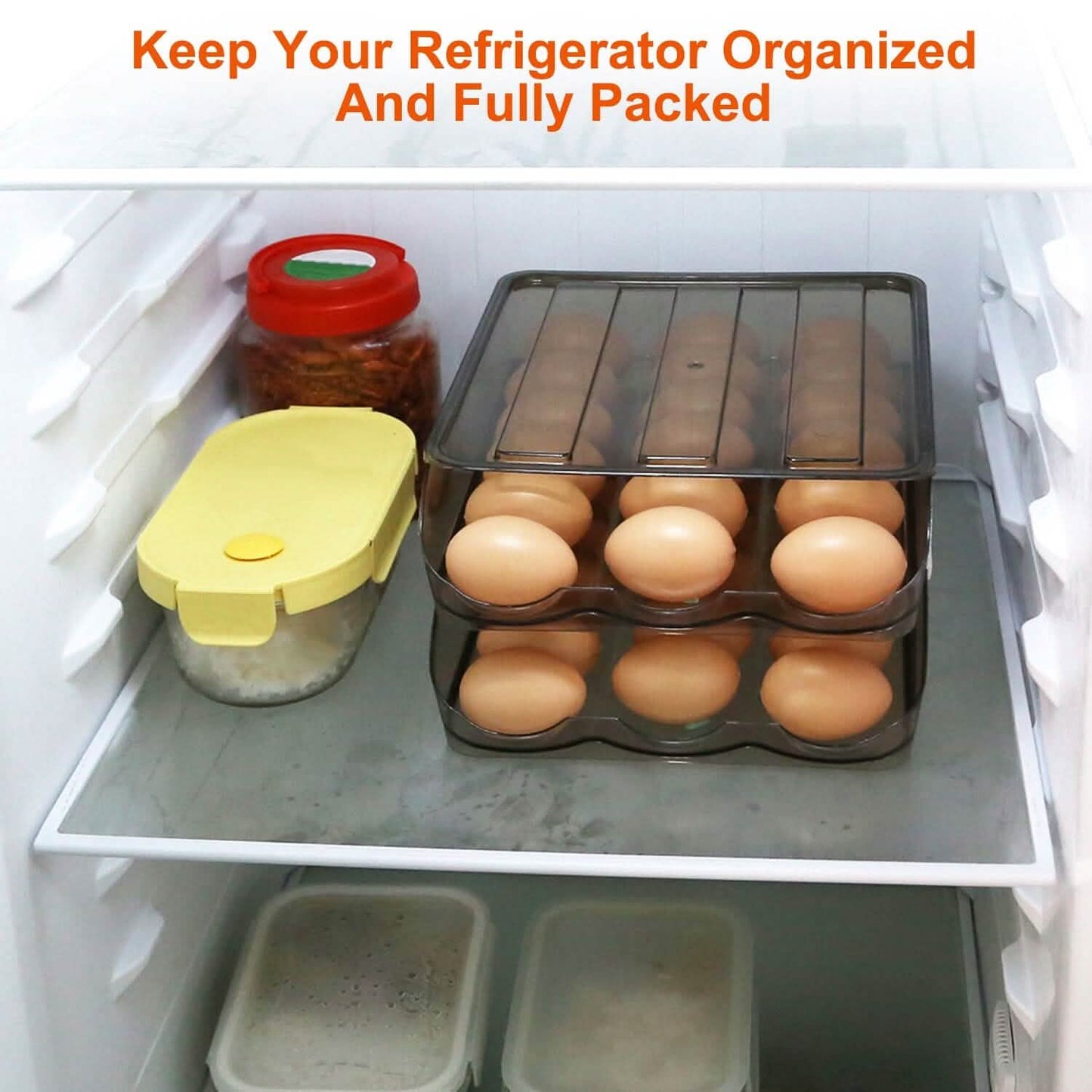 Double Layer Egg Storage for Refrigerator