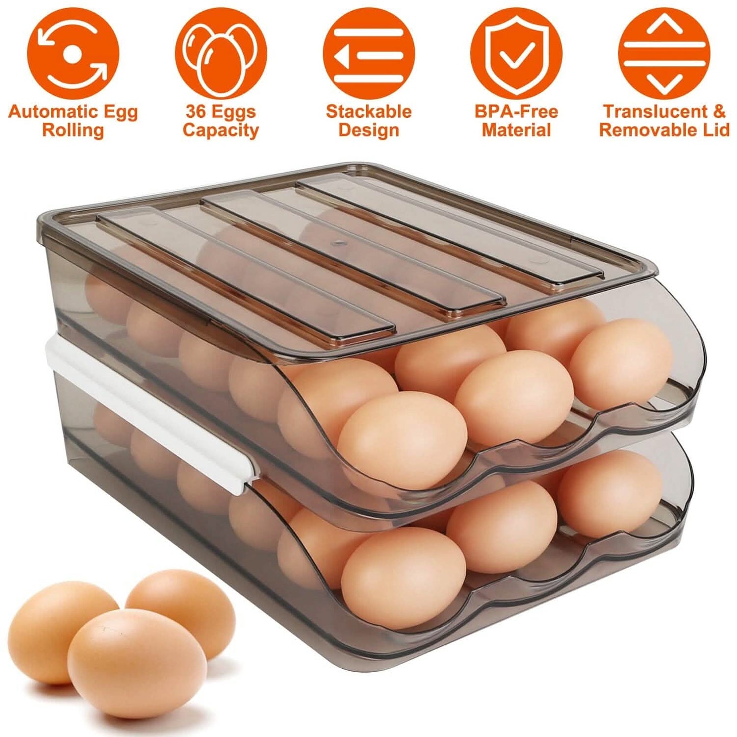 Double Layer Egg Storage for Refrigerator