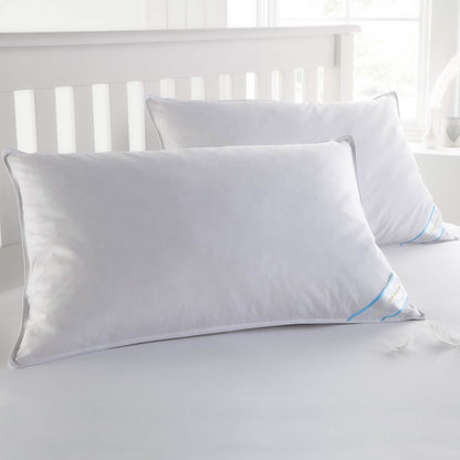 2-Pack: Beauty Sleep 100% Cotton-Covered Duck Feather Pillows