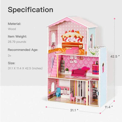 Dreamy Wooden Dollhouse