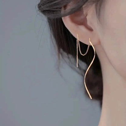 Drop Earrings Golden S Design