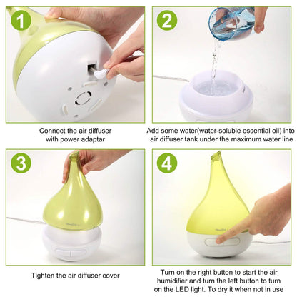 Drop-Shaped Cool Mist Humidifier