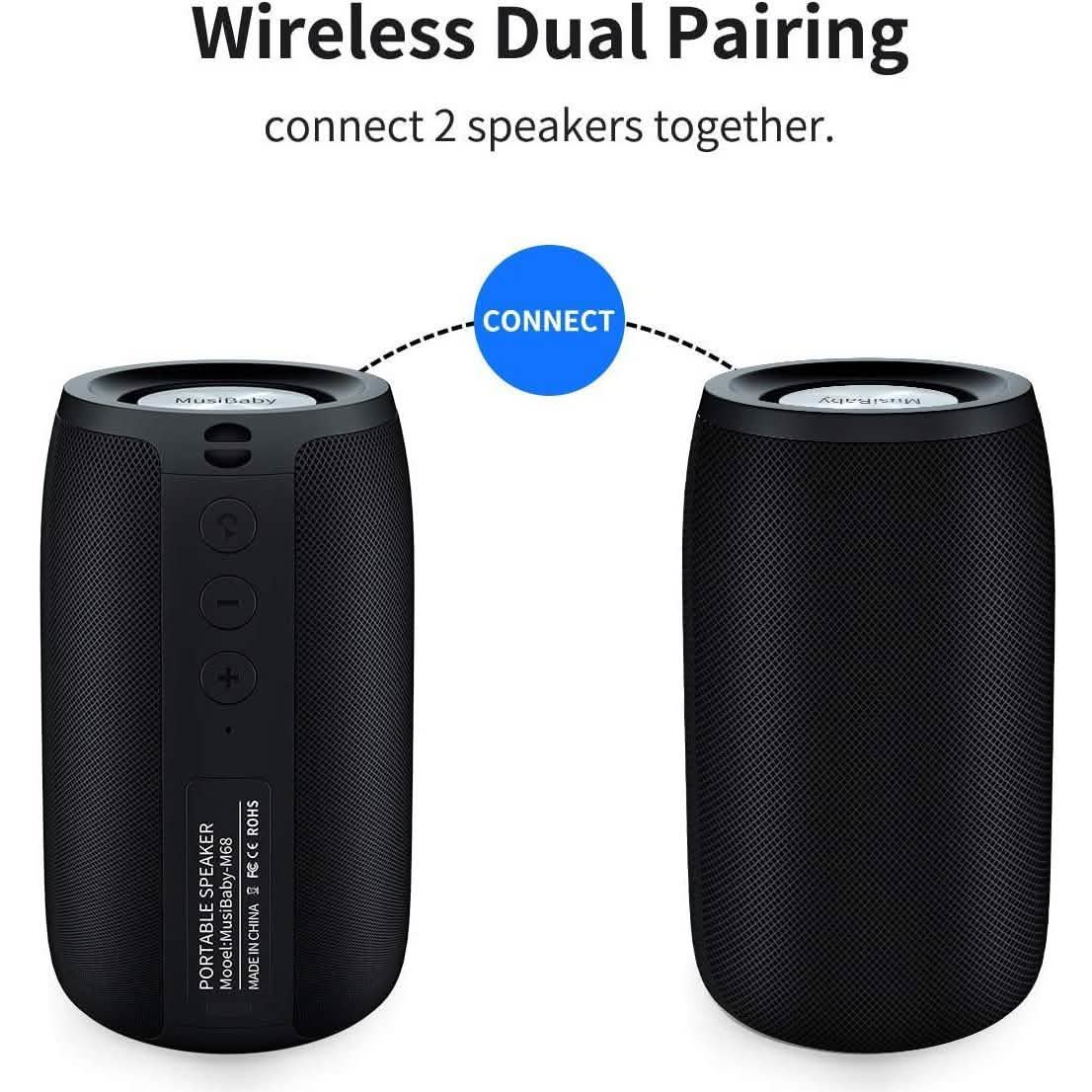 Dual Pairing Bluetooth 5.0 Speaker