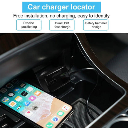 Dual USB Car Charge GPS Tracker GSM SIM Realtime GPRS Vehicle Tracking Security
