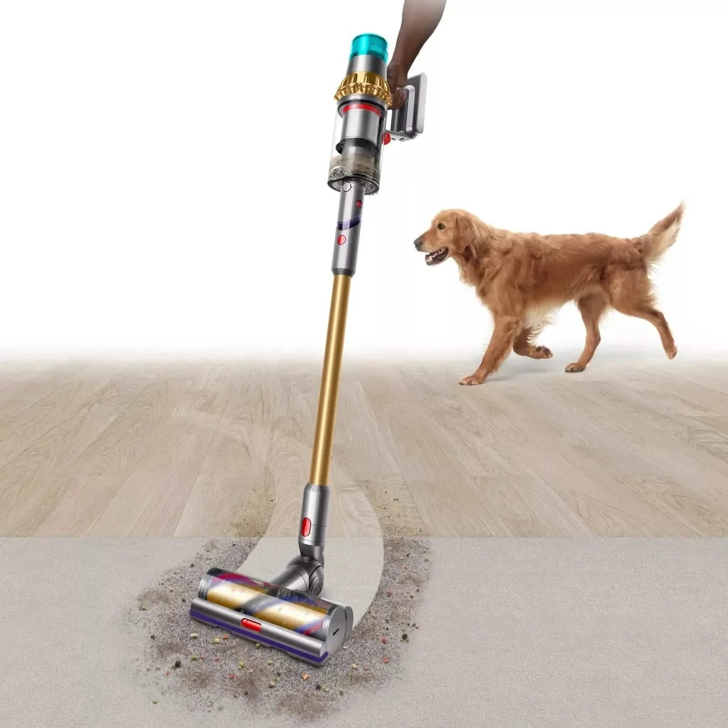 Dyson V15 Detect Absolute Stick Vacuum Cleaner HEPA Filtration - Gold (447294-01)