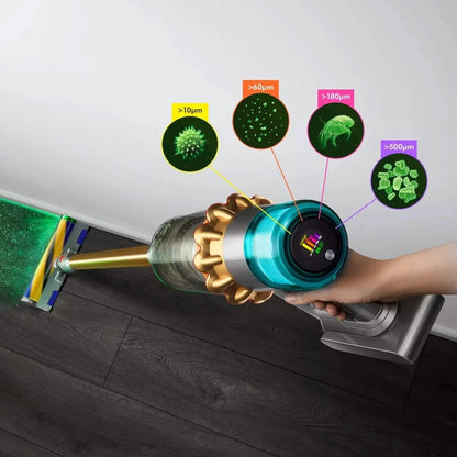 Dyson V15 Detect Absolute Stick Vacuum Cleaner HEPA Filtration - Gold (447294-01)