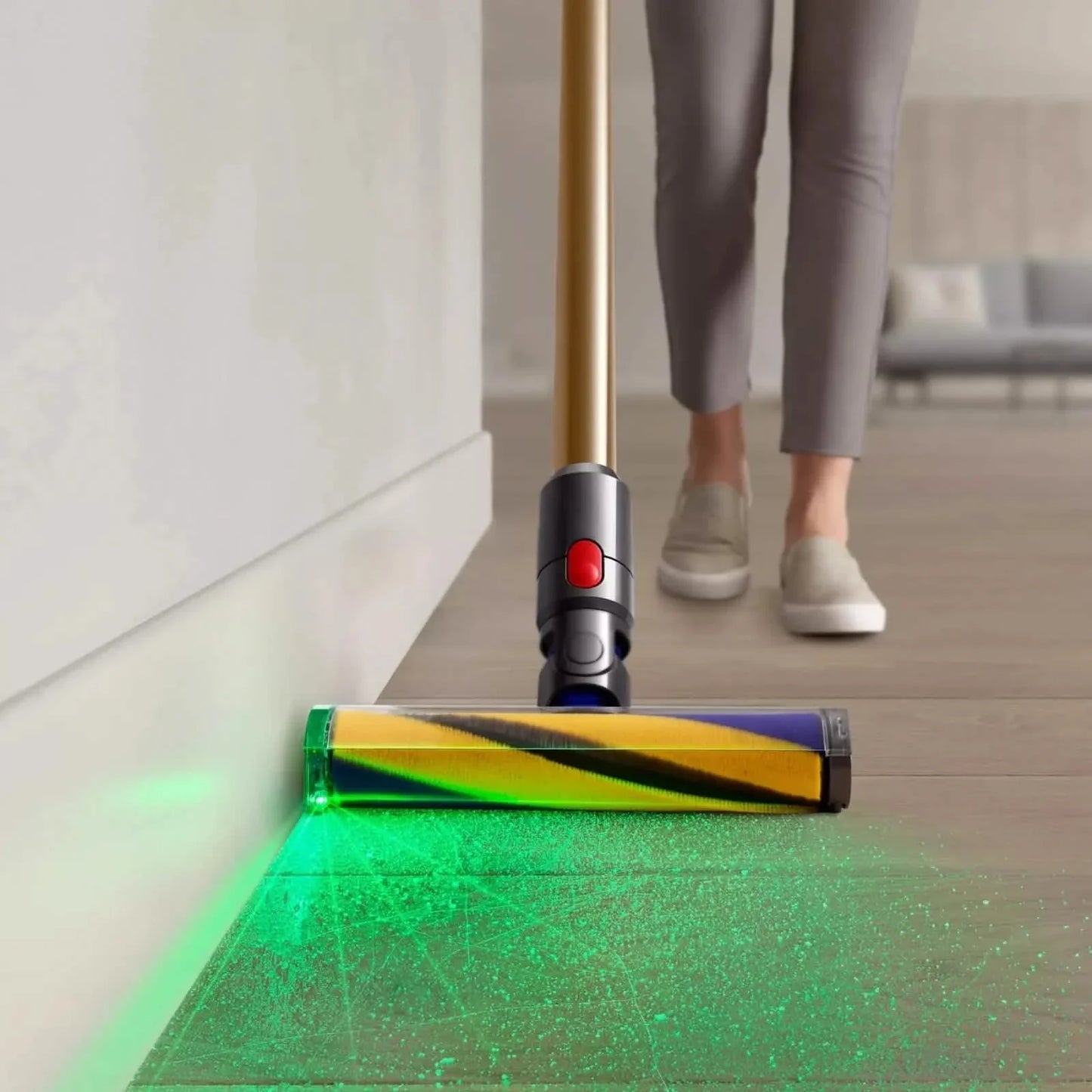 Dyson V15 Detect Absolute Stick Vacuum Cleaner HEPA Filtration - Gold (447294-01)
