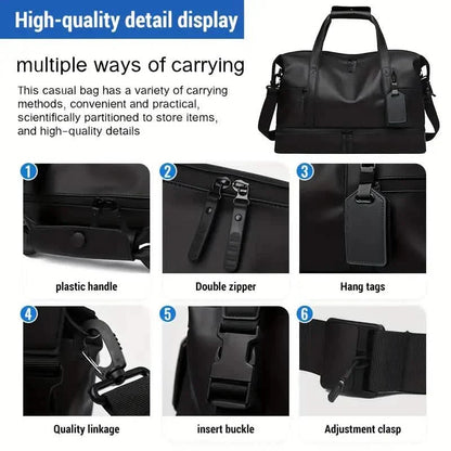 Durable Large Weekender Bag with Shoe Compartment