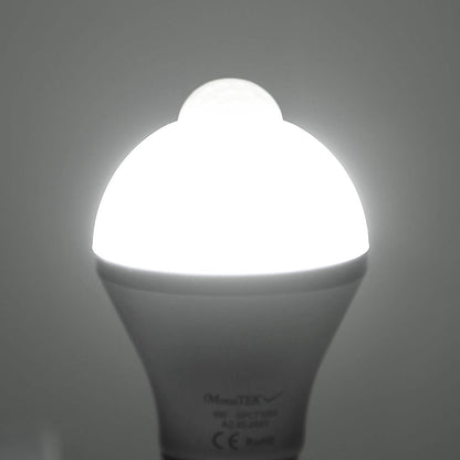 E27 Motion Sensor Light Bulb 1000LM 6500K Dust to Dawn Automatic