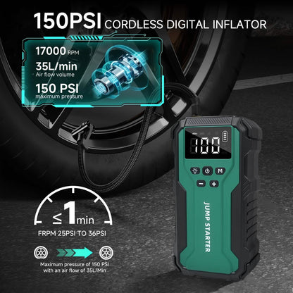 7-in-1 Emergency Car Power Supply Starter & Air Pump